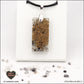 Pendentif Quartz Tourmaline noire rectangle M.2 en orgonite laiton