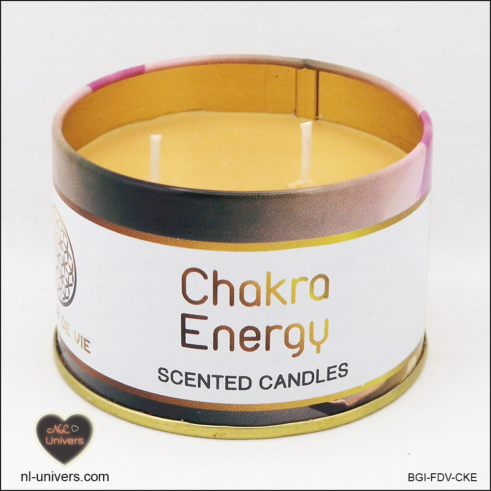 Bougie Fleur de vie Chakra Energy