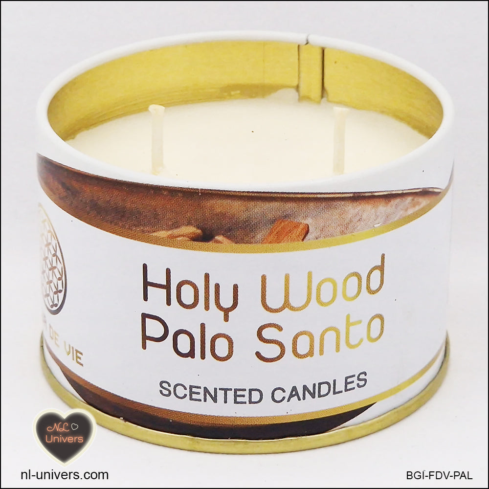 Holy Wood Flower of Life Candle - Palo Santo