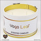 Flower of Life Candle Yoga Leaf