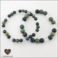 Bracelet Abondance et chance ( Agate mousse + Cristal de roche + Jade vert + Œil de Faucon)