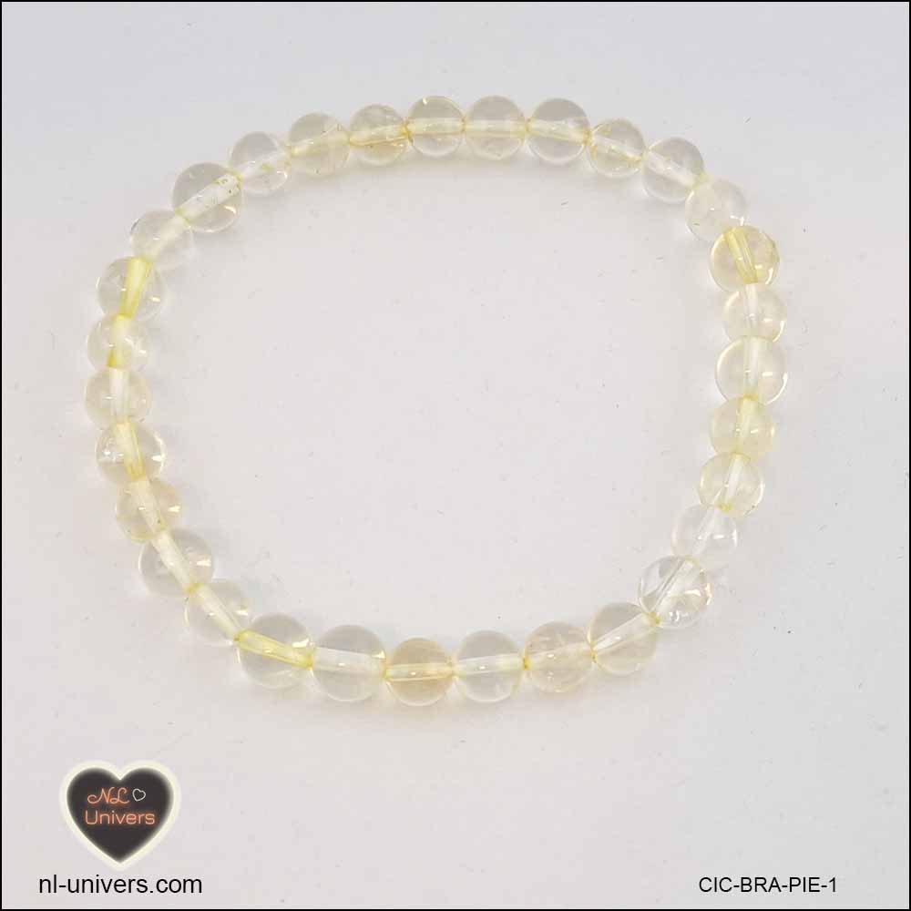 Bracelet Citrine chauffée