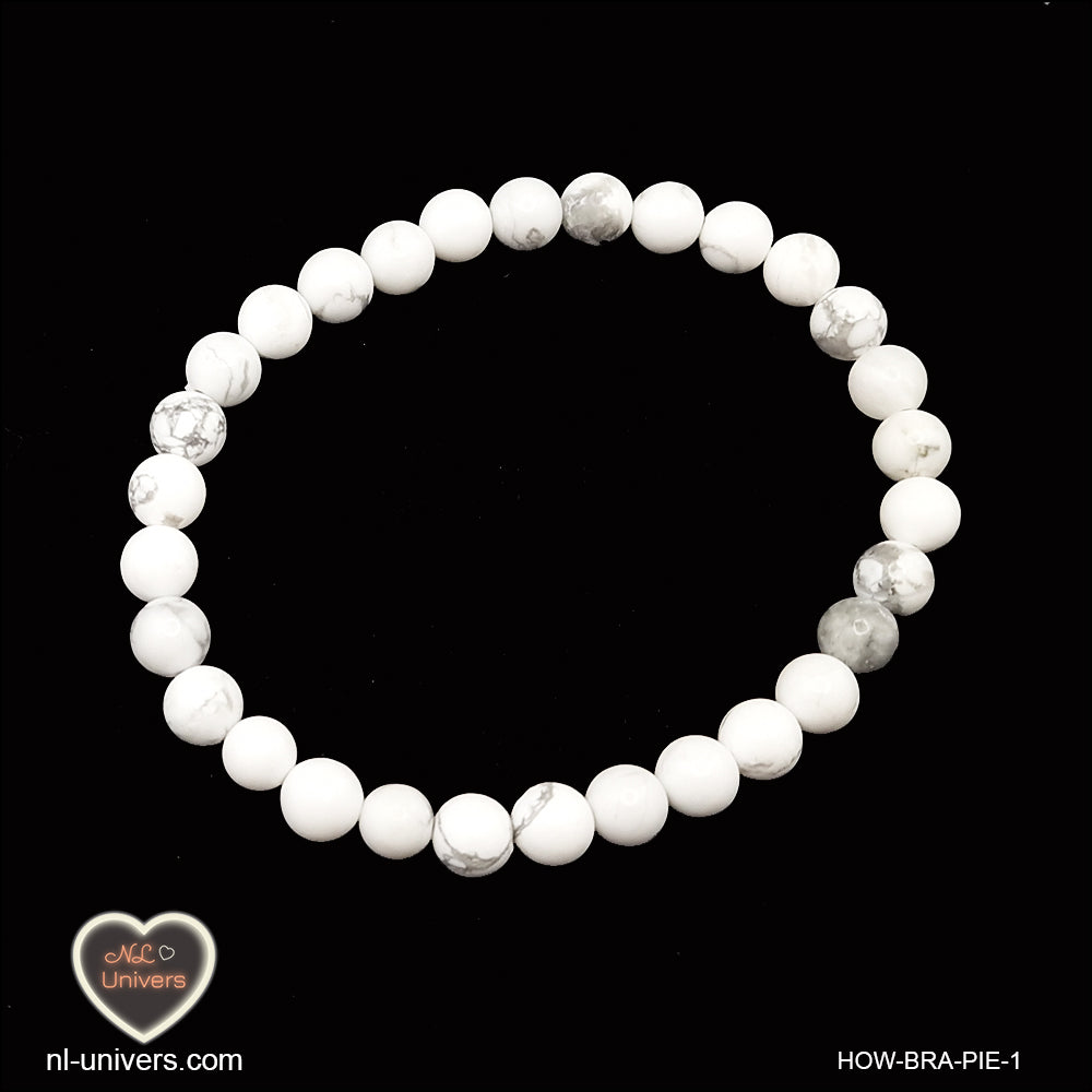 Bracelet Howlite-Magnésite