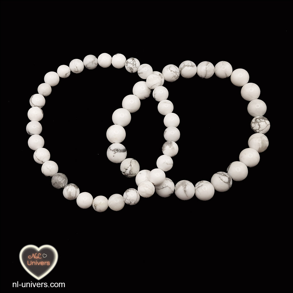 Bracelet Howlite-Magnésite