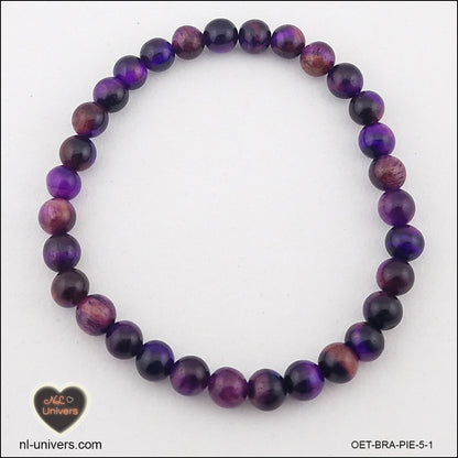 Bracelet Œil de Tigre violet