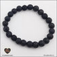 Bracelet Pierre de Lave noire