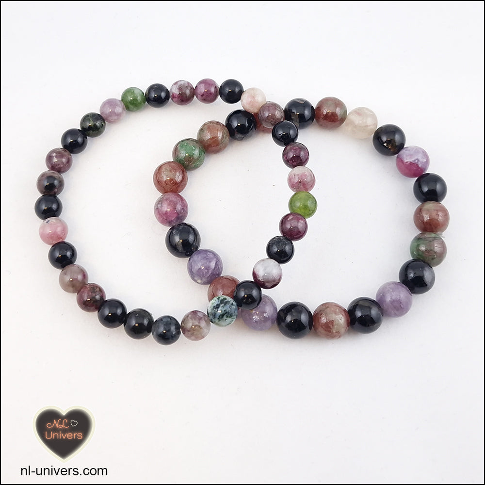 Bracelet Tourmaline Multicolore