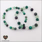 Bracelet Guérison ( Aventurine verte + Cristal de Roche + Malachite + Rubis-Zoïsite )