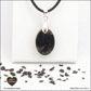 Pendentif Obsidienne noire ovale M.1 en orgonite laiton