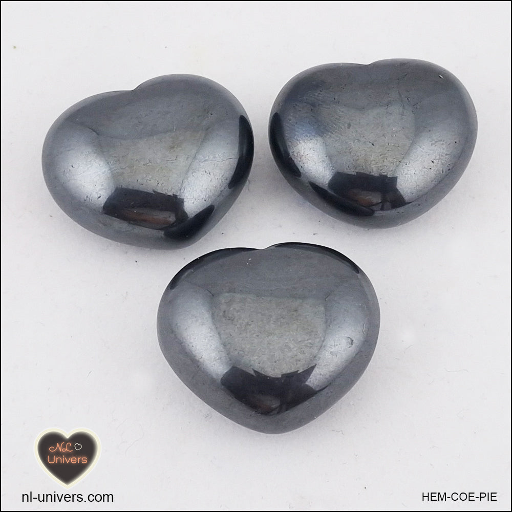 Hematite heart stone 