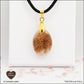 Pendentif Tourmaline Melon d'eau ovale M.1 en orgonite laiton