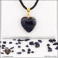 Rivière d'or blue heart pendant M.1 in brass orgonite