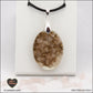 Pendentif Quartz rose ovale M.2 en orgonite laiton