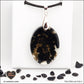 Pendentif Tourmaline noire ovale M.2 en orgonite laiton