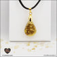 Citrine pendant heated drop in brass orgonite