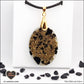 M.2 oval black tourmaline pendant in brass orgonite