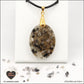 Pendentif Quartz Tourmaline noire ovale M.2 en orgonite laiton