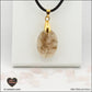 Pendentif Quartz rose ovale M.1 en orgonite laiton