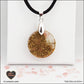 Pendentif Tourmaline Melon d'eau rond M.1 en orgonite laiton