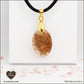 Pendentif Tourmaline Melon d'eau ovale M.1 en orgonite laiton