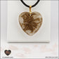 Rose quartz heart pendant M.3 in brass orgonite