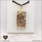 Pendentif Quartz rose rectangle M.2 en orgonite laiton