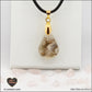 Pendentif Quartz rose goutte en orgonite laiton