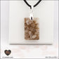 Pendentif Quartz rose rectangle M.1 en orgonite laiton