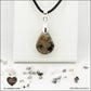 Pendentif Quartz Tourmaline noire goutte en orgonite laiton