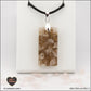 Pendentif Quartz rose rectangle M.2 en orgonite laiton