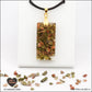 Pendentif Unakite rectangle M.2 en orgonite laiton