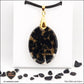 Pendentif Tourmaline noire ovale M.2 en orgonite laiton