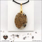 Pendentif Quartz Tourmaline noire ovale M.2 en orgonite laiton