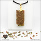 Pendentif Unakite rectangle M.2 en orgonite laiton