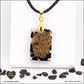 M.1 rectangle black tourmaline pendant in brass orgonite