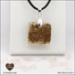 Pendentif Quartz rose carré M.1 en orgonite laiton