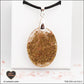 Pendentif Tourmaline Melon d'eau ovale M.2 en orgonite laiton