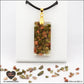 Pendentif Unakite rectangle M.2 en orgonite laiton