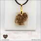 Pendentif Quartz rose carré M.1 en orgonite laiton