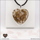 Rose quartz heart pendant M.3 in brass orgonite