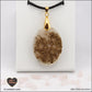 Pendentif Quartz rose ovale M.2 en orgonite laiton