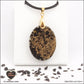 Pendentif Obsidienne noire ovale M.2 en orgonite laiton