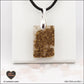 Pendentif Quartz rose rectangle M.1 en orgonite laiton