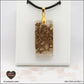 Pendentif Quartz rose rectangle M.2 en orgonite laiton