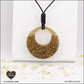 Pendentif Citrine chauffée donut en orgonite laiton