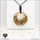 Pendentif Citrine chauffée donut en orgonite laiton