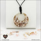 Pendentif Opale rose donut en orgonite laiton