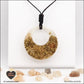 Pendentif Pierre de Lune donut en orgonite laiton