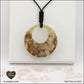 Pendentif Quartz rose donut en orgonite laiton