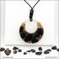 Pendentif Tourmaline noire donut en orgonite laiton